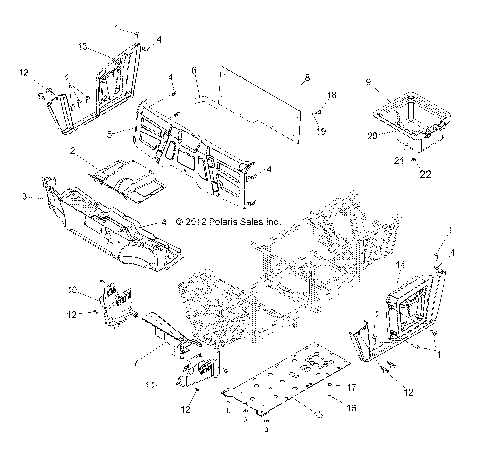 BODY, FLOOR and FENDERS - R14TH90DG (49RGRMOLDINGS13900D)