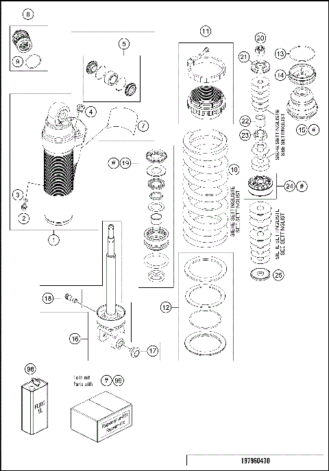 SHOCK ABSORBER DISASSEMBLED