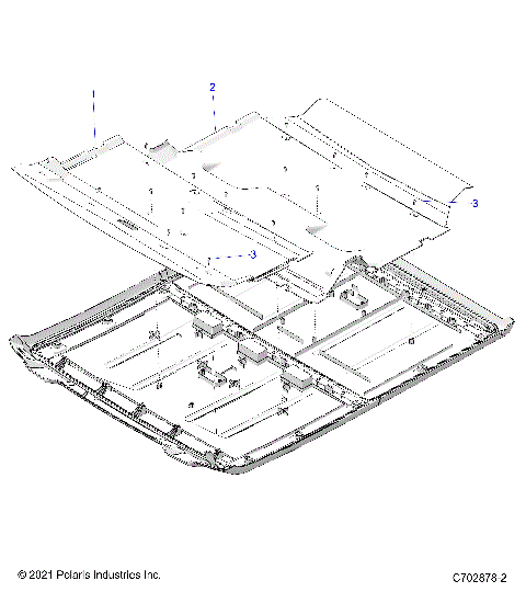BODY, ROOF LINERS , 5P - G24G5K99A/99B (C702878-2)
