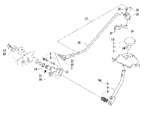 REVERSE SHIFT LEVER ASSEMBLY [83008]