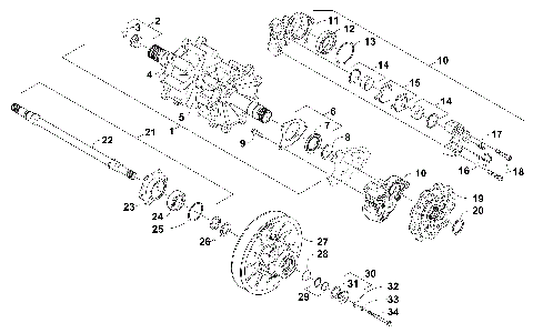 DRIVE TRAIN SHAFTS AND BRAKE ASSEMBLIES [101753]
