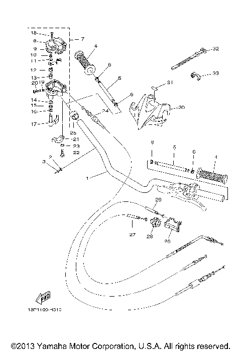 STEERING HANDLE CABLE