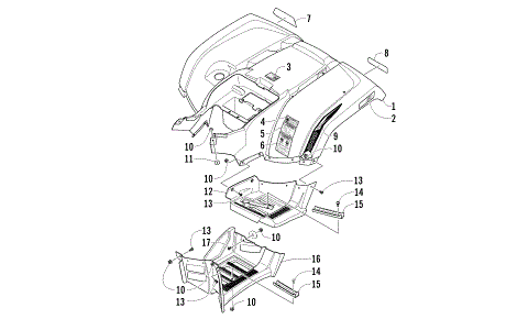 REAR BODY PANEL AND FOOTWELL ASSEMBLIES