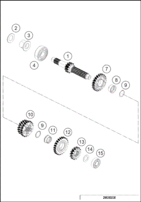 TRANSMISSION I - MAIN SHAFT