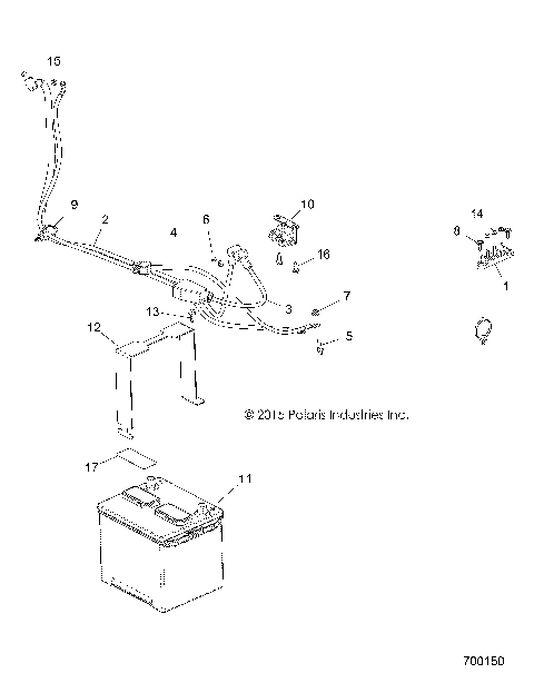 ELECTRICAL, BATTERY - R15RTE87FA (700150)