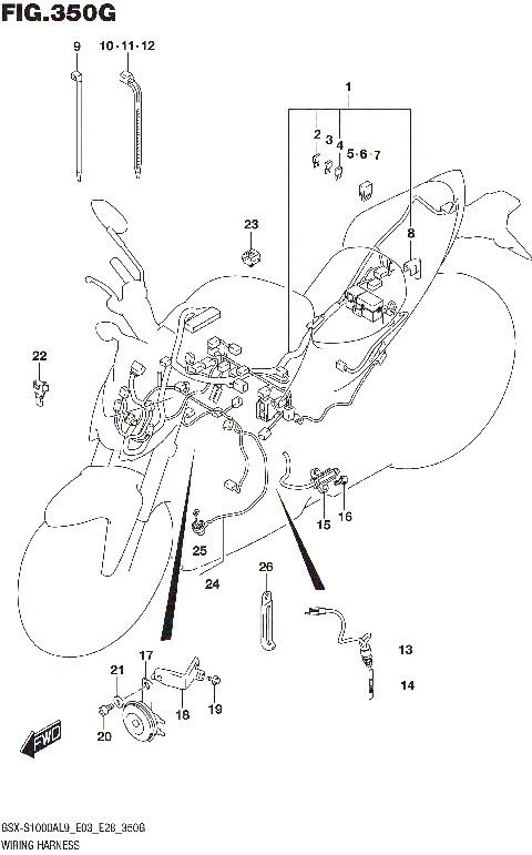 WIRING HARNESS (GSX-S1000AZL9 E03)