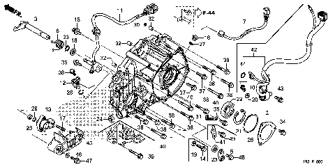 REAR CRANKCASE COVER