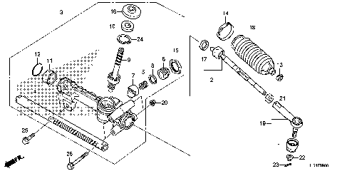 STEERING GEAR BOX@TIE ROD