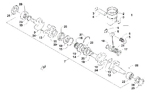 PISTON AND CRANKSHAFT [91586]