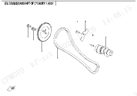 CAMSHAFT OF CYLINDER 1 ASSY