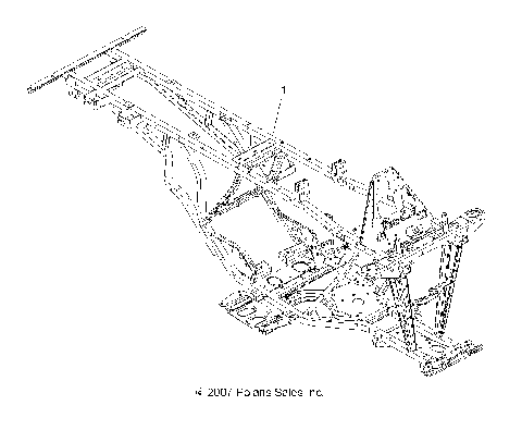 CHASSIS, FRAME - A08CL50AA (49ATVFRAME86X6)