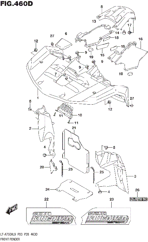FRONT FENDER (LT-A750XPL9 P03)