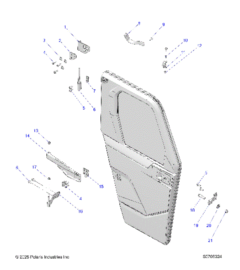 BODY, DOOR MOUNTING