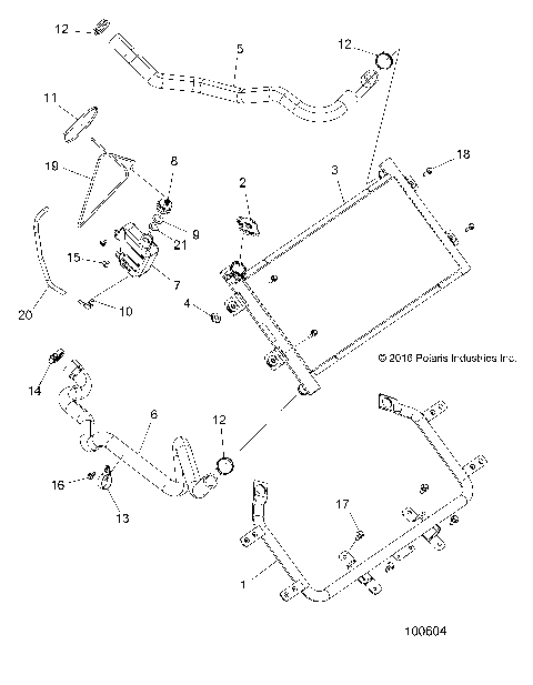 ENGINE, COOLING SYSTEM, RADIATOR - A17SXM95AM [100604]