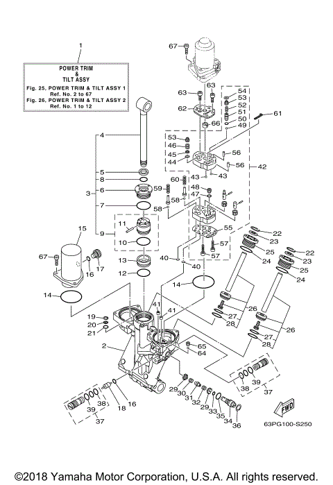 POWER TRIM TILT ASSY 1