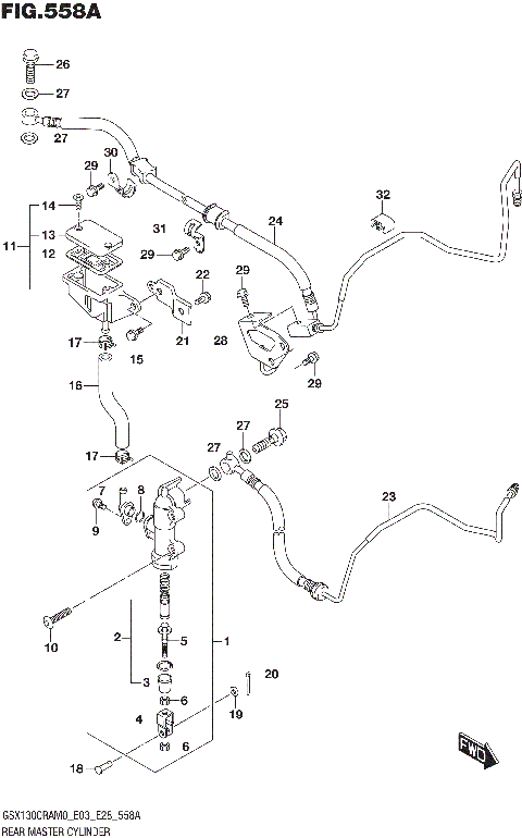 REAR MASTER CYLINDER