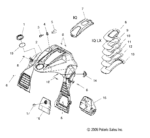 BODY, CONSOLE - S08PD6/PB6/PB7/PP6/PP7 ALL OPTIONS (49SNOWCONSOLECLEAN)