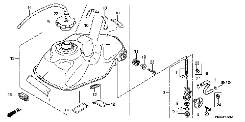 FUEL TANK (TRX300EX'07-)