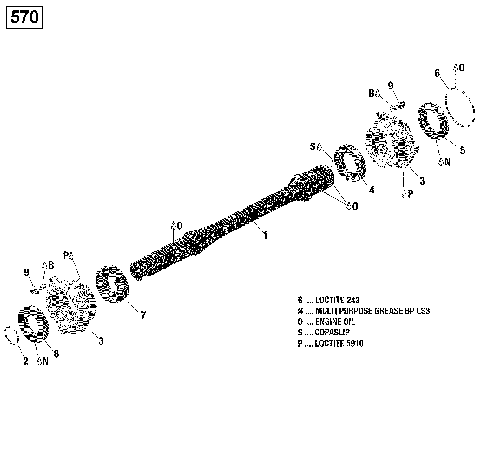 08- Drive Shaft - 570 EFI