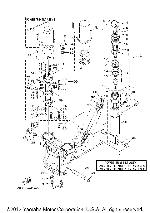 POWER TRIM TILT ASSY 1