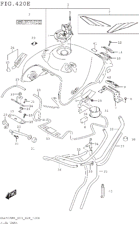 FUEL TANK (DL650XAM4 E28)