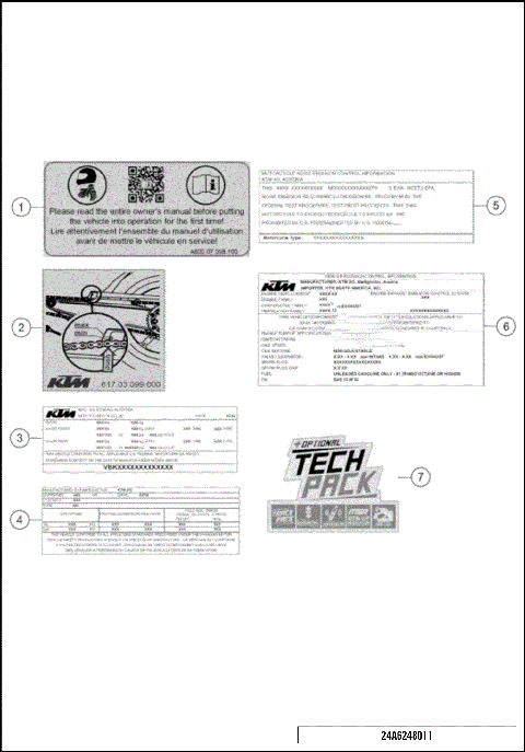 TECHNIC INFORMATION STICKER