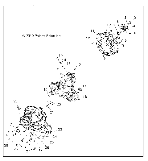 DRIVE TRAIN, MAIN GEARCASE - R14TH90DG (49RGRGEARCASE11DCREW)