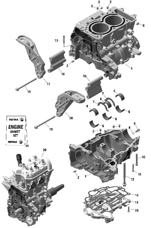 01- ROTAX - Crankcase