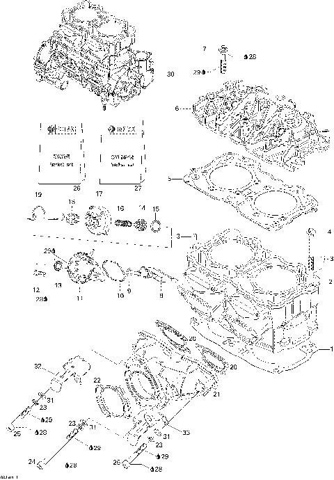 01- Cylinder, Exhaust Manifold