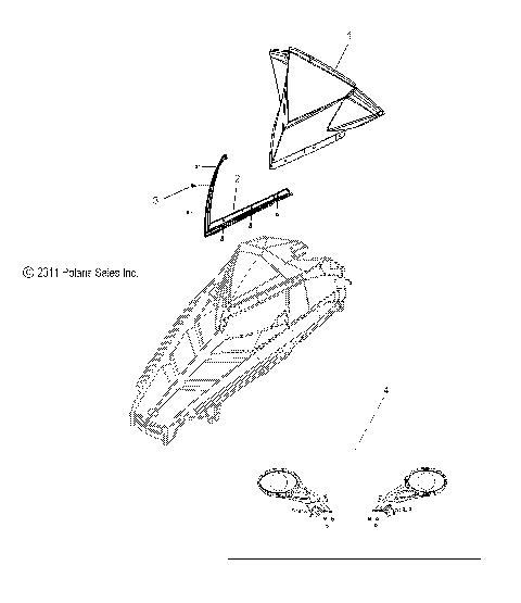 BODY, WINDSHIELD - S12BS8/BC8 ALL OPTIONS (49SNOWWINDSHLD12SBAD)