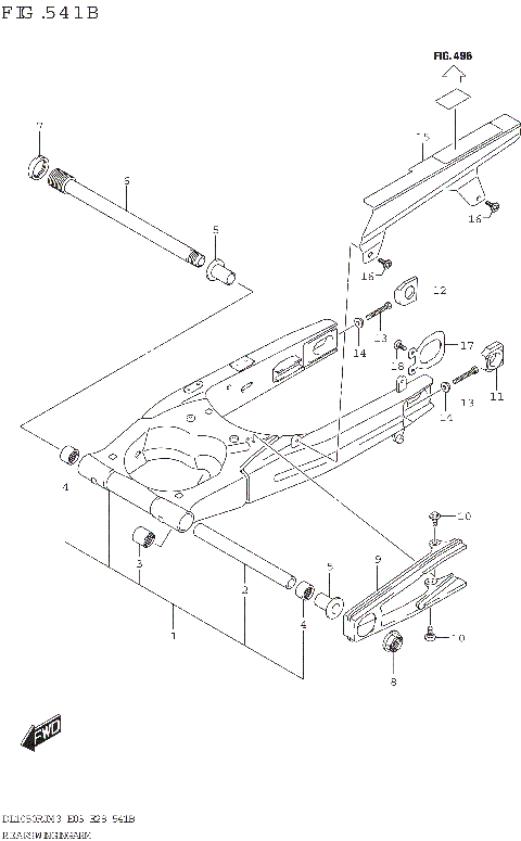 REAR SWINGINGARM (DL1050RR)