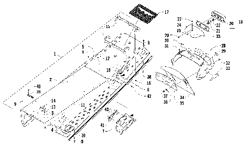 TUNNEL, REAR BUMPER, AND TAILLIGHT ASSEMBLY [86573]