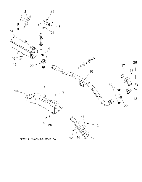 ENGINE, EXHAUST - A15SEA32HA (49ATVEXHAUST15SPETX)