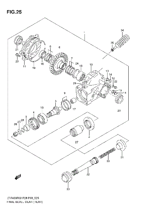 FINAL BEVEL GEAR (REAR)