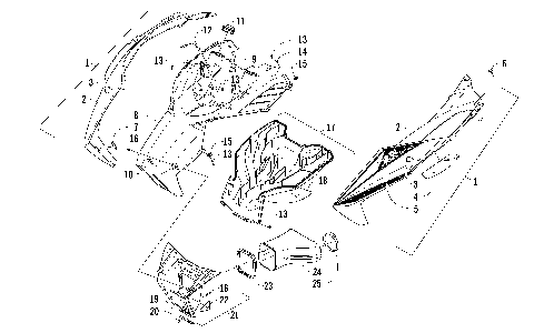 HOOD AND AIR INTAKE ASSEMBLY [98242]