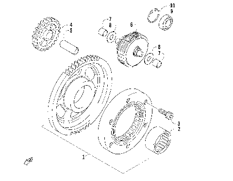 STARTER CLUTCH ASSEMBLY [85576]