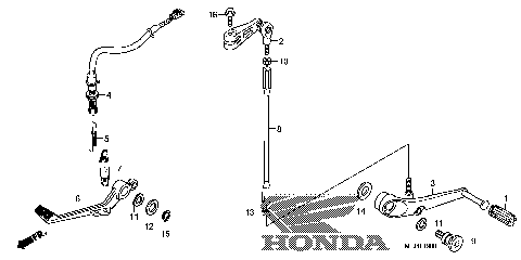 BRAKE PEDAL@CHANGE PEDAL