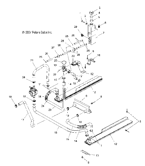 ENGINE, COOLING SYSTEM - S09SU4BS/BE (49SNOWCOOLING09WIDELX)