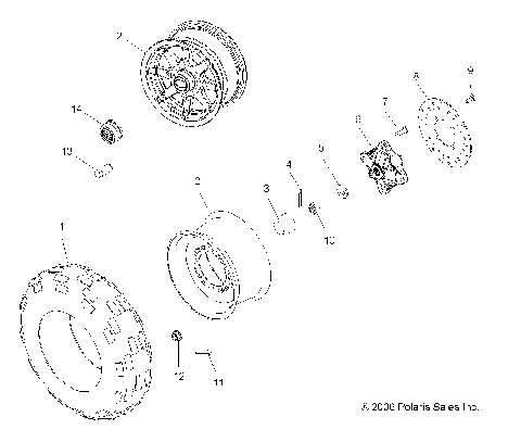 WHEEL, FRONT - A07MH50AB/AL/AQ/AX/AY/AZ/MN50AF/AN/AT/AY (49ATVWHEELFRT07500EFI)