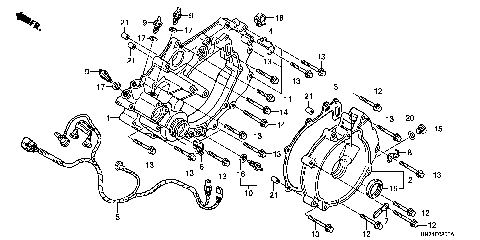 REAR CRANKCASE COVER
