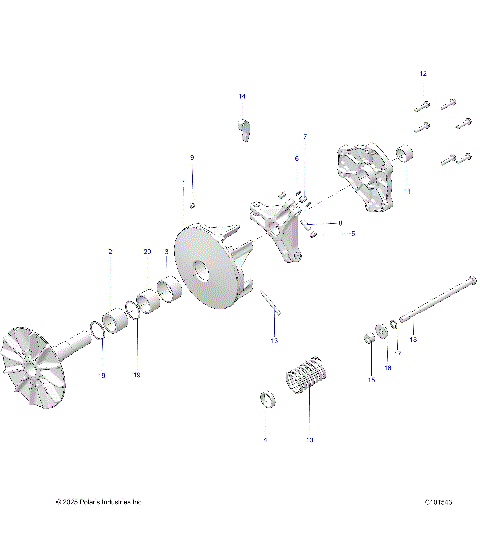 DRIVE TRAIN, PRIMARY CLUTCH - A23S6E57F1/FK (C101543)