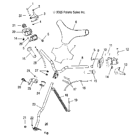 HANDLEBAR and CONTROLS - S07WB1AS/AE (4997579757A09)