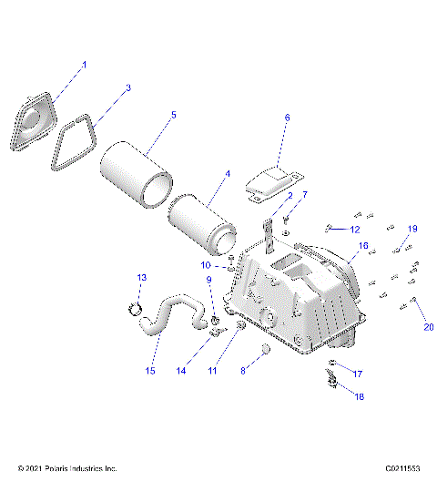 ENGINE, AIR INTAKE - A26SLZ95AF (C0211553)