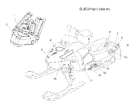 BODY, DECALS - S09MX6JS/JE (49SNOWDECAL09600RACE)