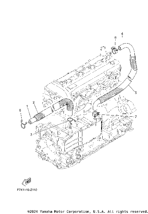 2026 Yamaha CRUISER HO (FX1900AC) Watercraft Parts Finder Diagrams