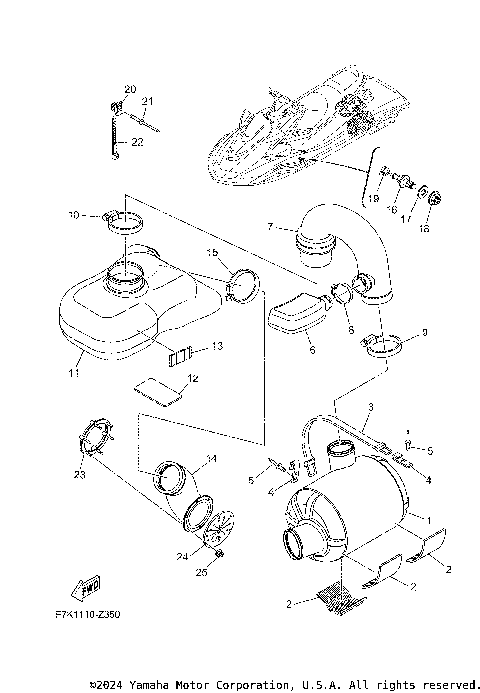 2026 Yamaha CRUISER HO (FX1900AC) Watercraft Parts Finder Diagrams