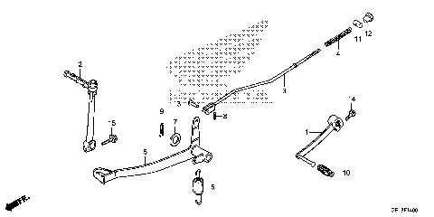 BRAKE PEDAL@KICK STARTER