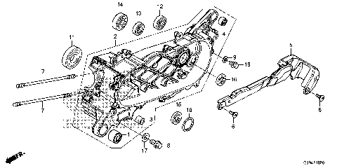 LEFT CRANKCASE