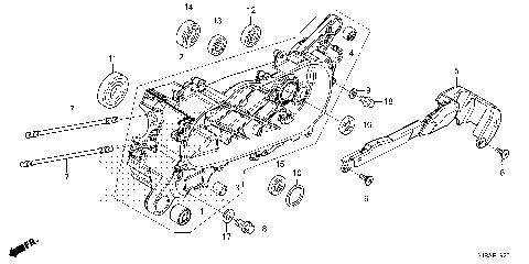LEFT CRANKCASE