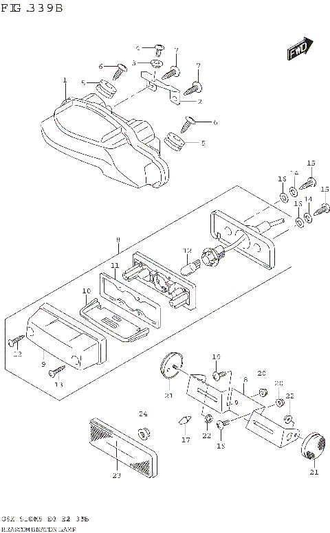 REAR COMBINATION LAMP (E03,E33)